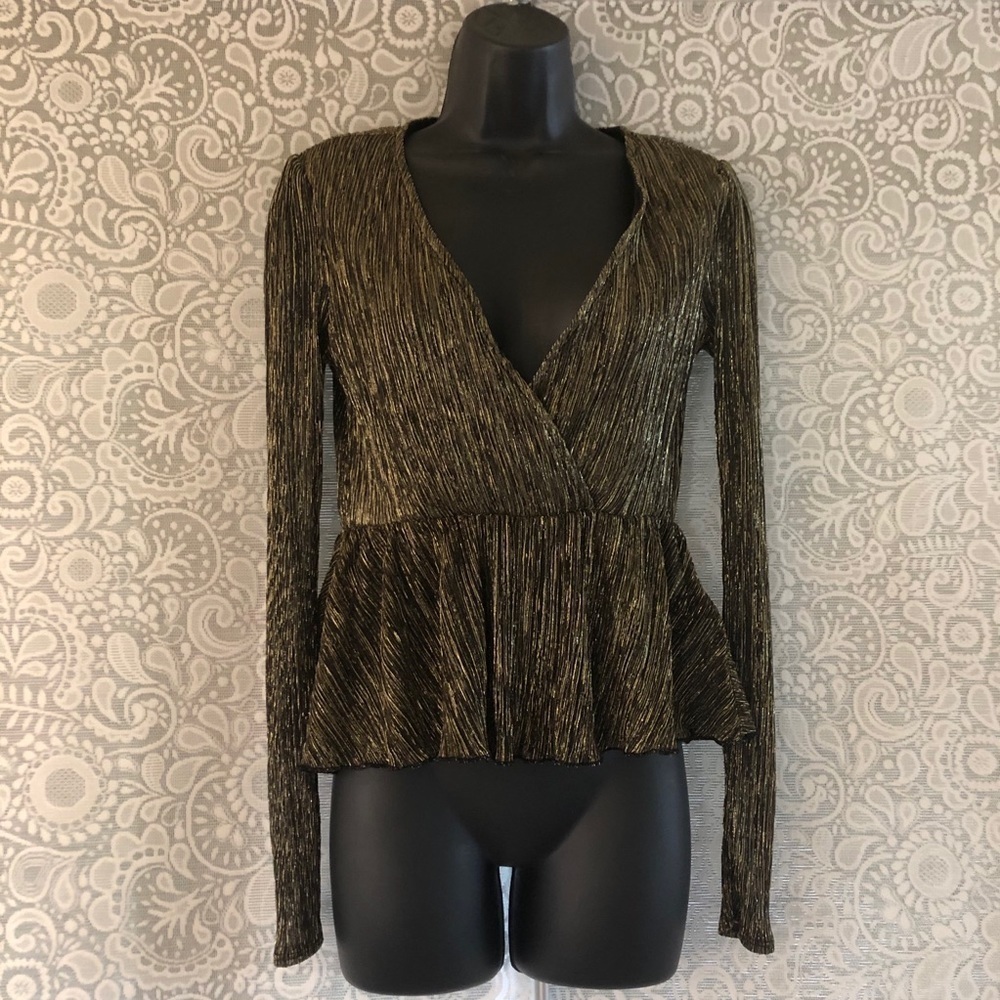 Urban Outfitters Gold Blouse